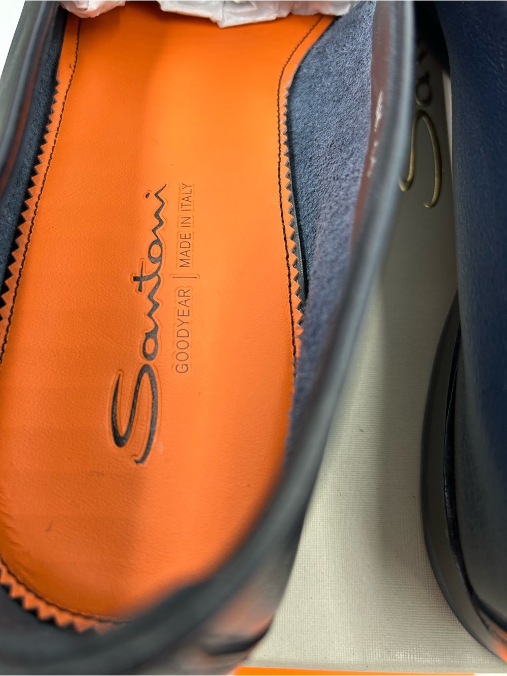 Men's Santoni, Andrea, tassel leather loafers size 12 US made in Italy - Picture 7 of 10